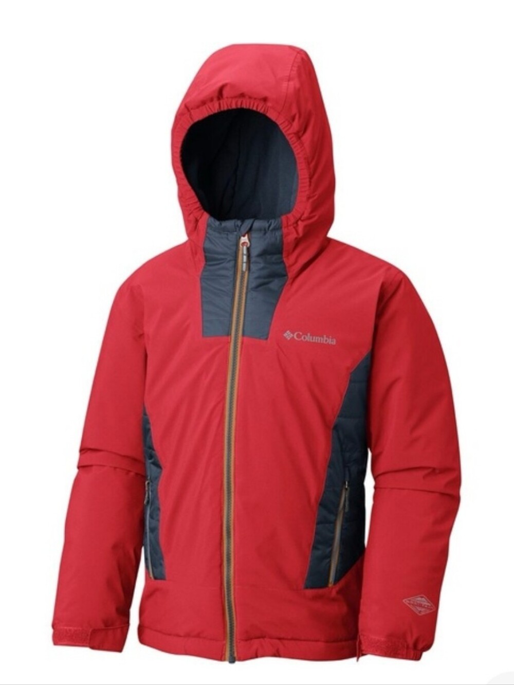 Columbia Kids' Wild Child Omni-heat Insulated Ski Jacket, Large, Red And Blue